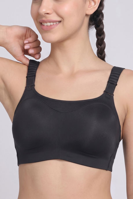 Zelocity High Impact Quick Dry Sports Bra - Jet Black — image 6